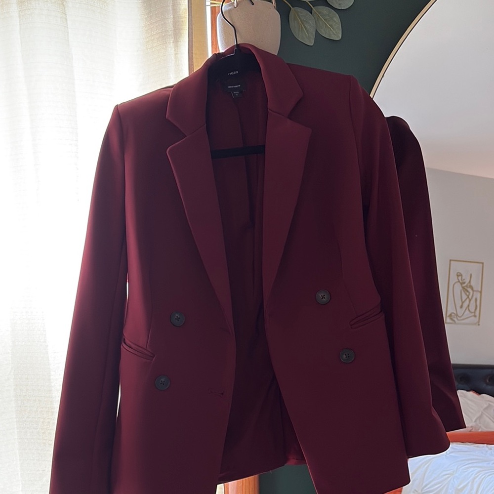 Express Burgundy Blazer
